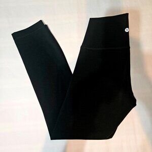 LULULEMON Wunder Under Crop Leggings Black Mid-Rise 23" Size 6